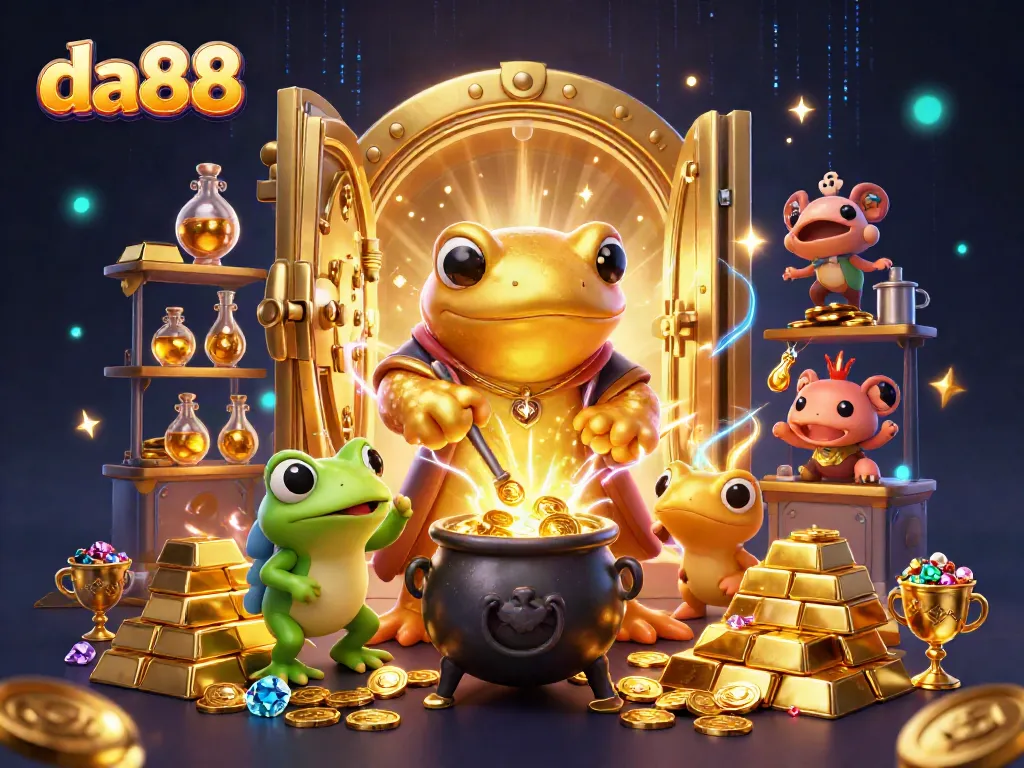Experience fun with da88 at a casino full of golden treasures and magical elements.
