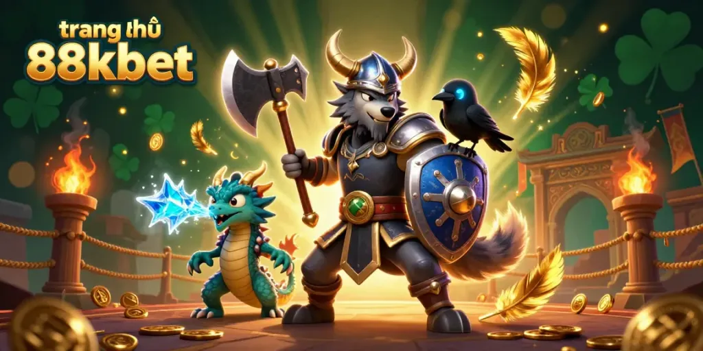 Experience the excitement of trang chủ 88kbet with dynamic 3D characters, coins, and casino elements.
